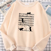 Fleece-lined Crew Neck Sweater Men's And Women's Pullover