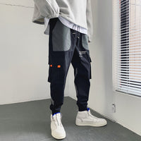 Loose national trendy nine-point sports tie-foot casual overalls