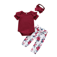 Children's cotton retro print crawling clothes
