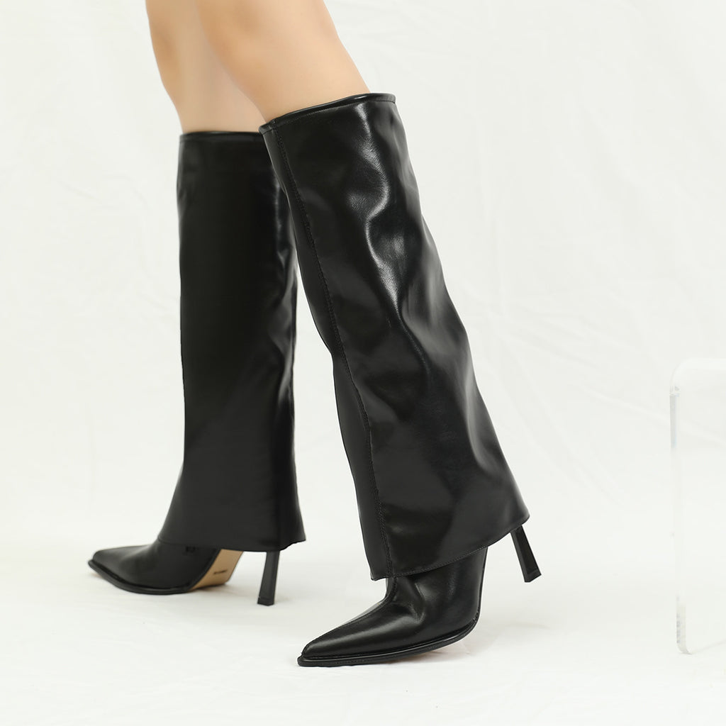 Long Boots Fashion Boots British Style Stiletto Heel Pants High Leg Boot