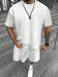 Men's Short Sleeve Shorts Simple Comfortable Cool Suit