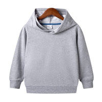 Customized Pure Cotton Hooded Blank Sweater For Middle And Small Children