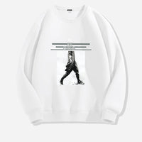 Men's Casual All-matching Round Neck Long Sleeve Top Loose Leisure Sweater