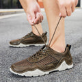 Summer Breathable Casual Shoes Handmade Men's Shoes Work Plus Size Mesh Shoes