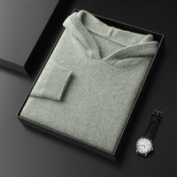 Cashmere Hooded Thickened Sweater Loose Men