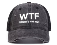 All-match Fashion Printing WTF Washed Baseball Cap Warm-keeping And Cold-proof