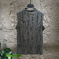 Men's Fashion All-matching Solid Color Vest Suit