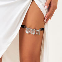 Beach Elastic Leg Loop Fringed Body Chain