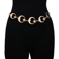 Adjustable Metal Sunflower Waistband Body Chain