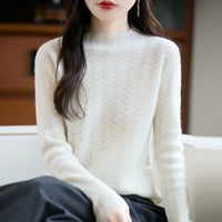 Women's Wool Mock Neck Sweater