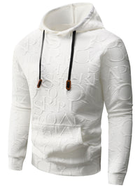 Casual Plaid Jacquard Hoodie For Couples