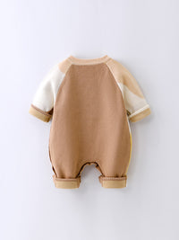 Baby Leisure Long Sleeve Double-layer Embroidered Jumpsuit
