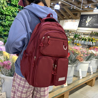 High Capacity Girls' Junior High School Student Backpack