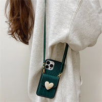 Can Be Strapped Diagonally Pattern Card Coin Purse Case