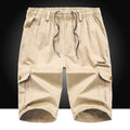 Solid Color Washed Overalls Five-point Shorts