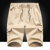 Solid Color Washed Overalls Five-point Shorts