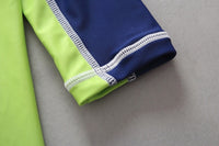 Navy Striped Swimsuit Boys Surf Suit Set