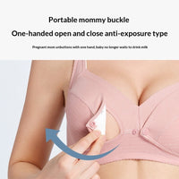 Pure Cotton, Push-up Sag-resistant Nursing Bra For Pregnancy