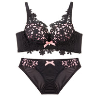 No trace underwire bra set