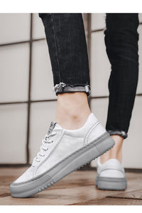 Autumn Men's Shoes Casual Leather Shoes Slip-on Sports Board Shoes Versatile Work Waterproof Easy Wear Tide Shoes
