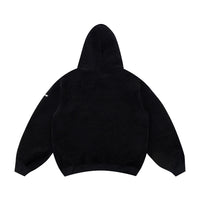 Lamb Wool Alphabet Embroidery Hooded Sweater