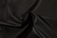 American Solid Color Polo Collar PU Leather Coat