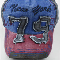 Men's Washed Letter Embroidery Baseball Cap