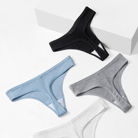 Women's Threaded Cotton Fashionable Simple Underwear Breathable And Comfortable