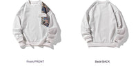 Plus Size Embroidery Stitching Sweater