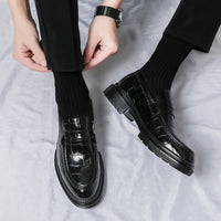 Men's Leather Shoes Breathable British