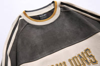 Men's Suede Long-sleeved Sweater Pullover