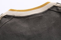 Men's Suede Long-sleeved Sweater Pullover