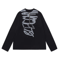 Abstract Graffiti Printing Long Sleeve Men