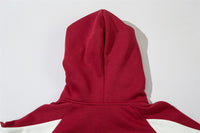 European And American Style Color Contrast Patchwork Brushed Hoody