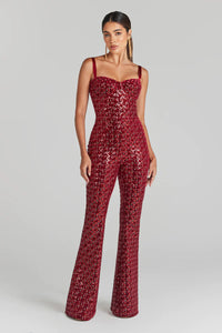 Fashion Women's Sequin Sling Tube Top Jumpsuit