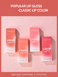 3 Pack Suit Lip Lacquer Velvet Matte Matte