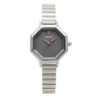 Shaped Woven Mesh Belt Women's Watch