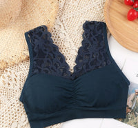 Lace Plus Size Plus-sized Seamless Beauty Back Tube Top Without Steel Ring Women