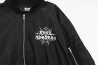 Spider Web Embroidery Thickening Coat Men