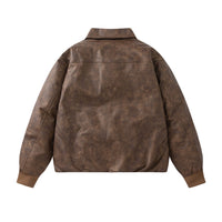 Rock Thickened PU Leather Jacket Men