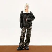 Winter Retro Men's Thickened Coat Leather Jacket