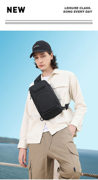 Men's Korean-style Chest Bag Light Business Functional Messenger Bag