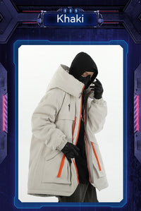 Men's Loose Cargo Thickened Warm Cotton Coat