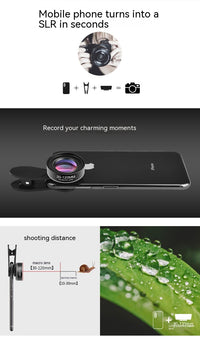 30-120mm Long-distance Mobile Phone Rear Macro Lens