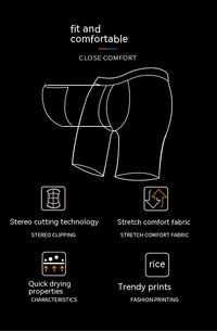 Quick-drying Fashion Slim Men's Swimming Trunks