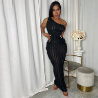 Backless High Waist Sheath Dress