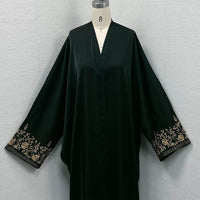 Middle East Dubai Women's Embroidered Bat Sleeve Loose Cardigan