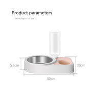 Pet Stainless Steel Automatic Drinking Water Feeding Integrated Tableware