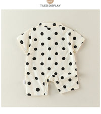 Cotton Newborn Siblings Costume Short Sleeve Rompers Jumpsuit