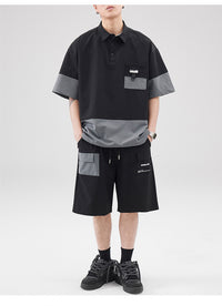 Japanese Retro Overalls Casual Quick-drying Shorts